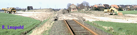 Am 7.04.1989 wurde die Strecke in Wadelheim fr die B70n unterbrochen